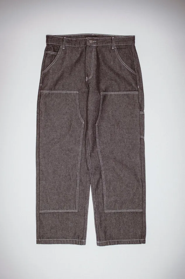 Men Salt And Pepper Canvas Double Knee Pant Fucking Awesome Pants