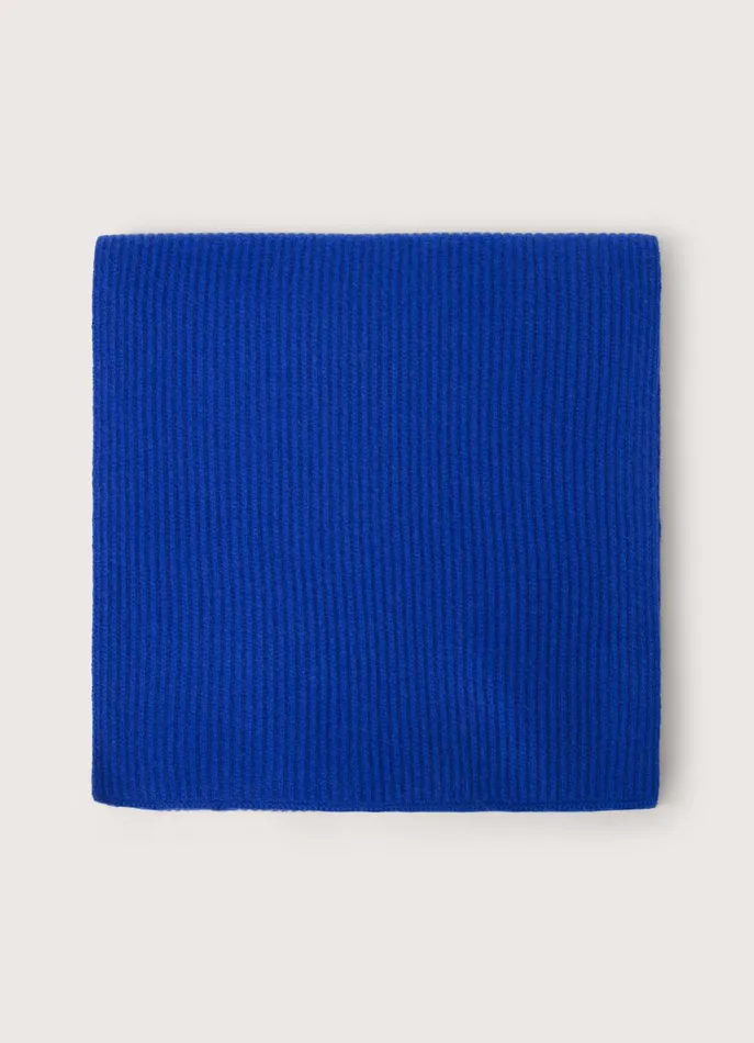 Men Scarves Faonnable Cashmere Scarf Factory Blue