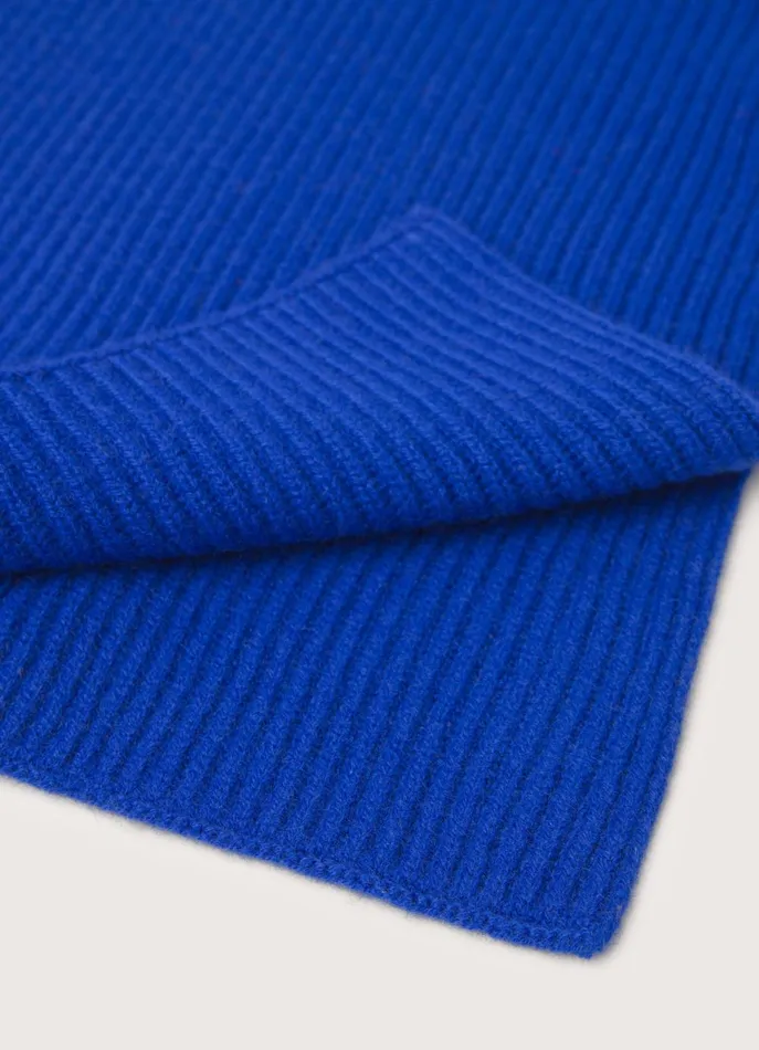 Men Scarves Faonnable Cashmere Scarf Factory Blue