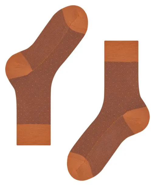 Men Sensitive Herringbone Men Socks Tandoori FALKE Socks
