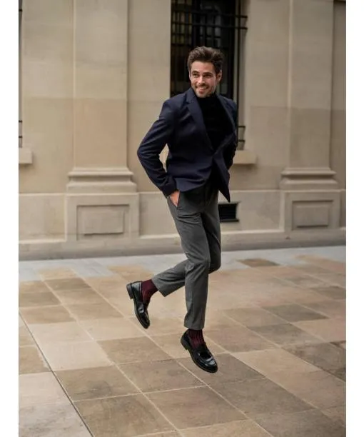 Men Shadow Men Kneehigh Socks Ink FALKE Knee High Socks