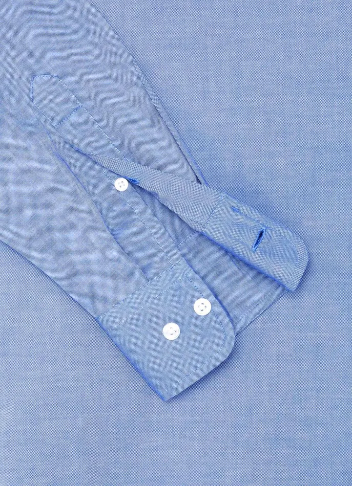 Men Shirts Faonnable Regular Fit Front Pocket Oxford Shirt Naval Blue