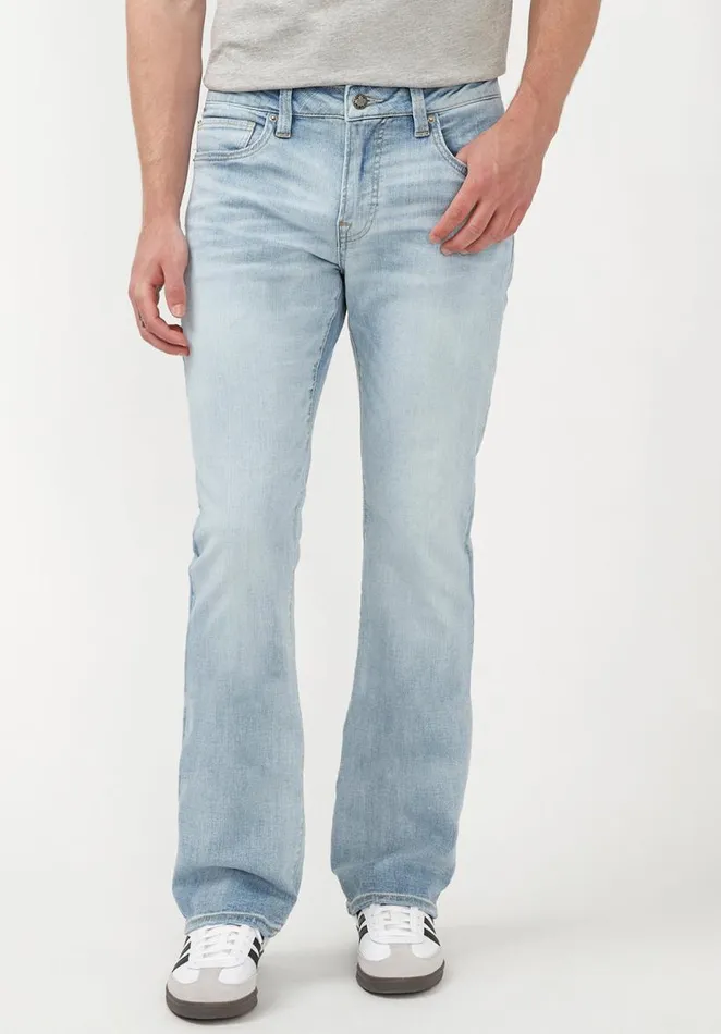 Men Slim Bootcut King Bleached Jeans Indigo Buffalo David Bitton Bootcut King And Relaxed Boot Game