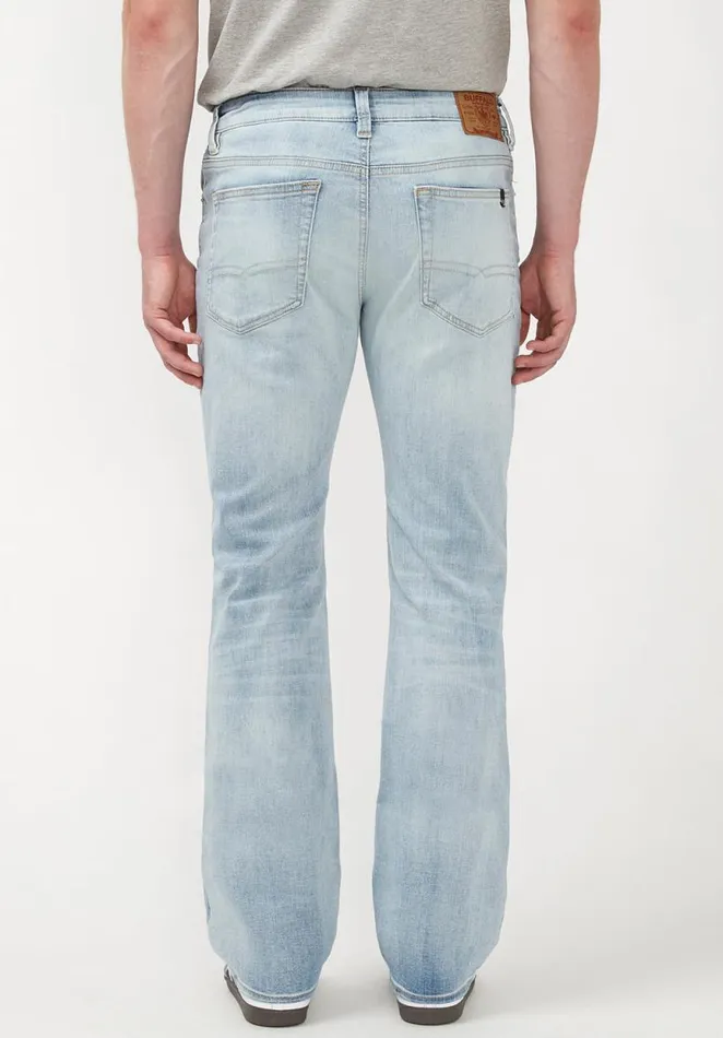 Men Slim Bootcut King Bleached Jeans Indigo Buffalo David Bitton Bootcut King And Relaxed Boot Game