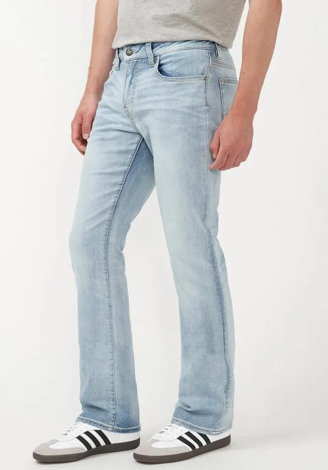 Men Slim Bootcut King Bleached Jeans Indigo Buffalo David Bitton Bootcut King And Relaxed Boot Game