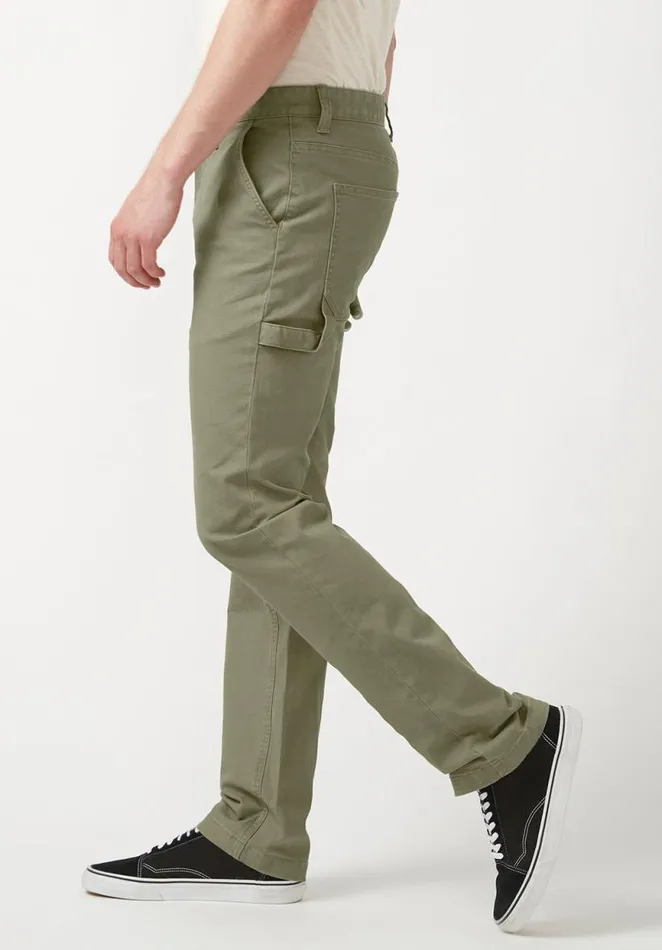 Men Straight Six Olive Green Men039s Carpenter Pants Olive Buffalo David Bitton Pants