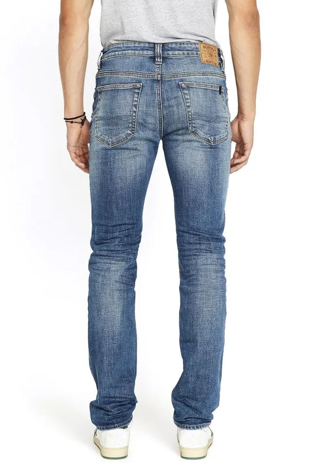 Men Straight Six Sanded Blue Jeans Indigo Buffalo David Bitton Straight Six
