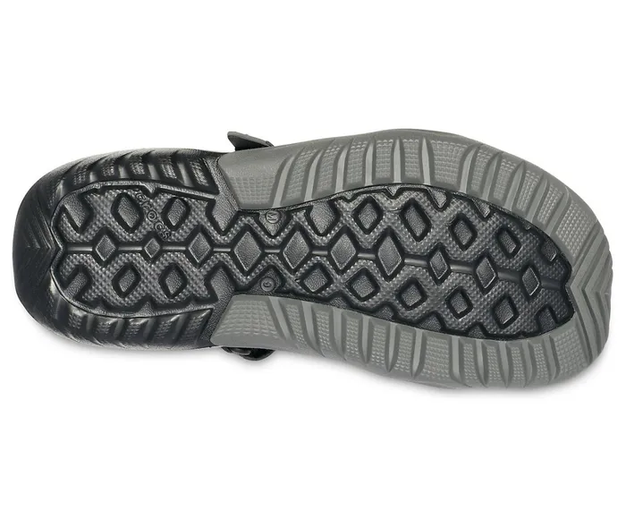 Men Swiftwater Mesh Deck Sandal Black Crocs Sandals