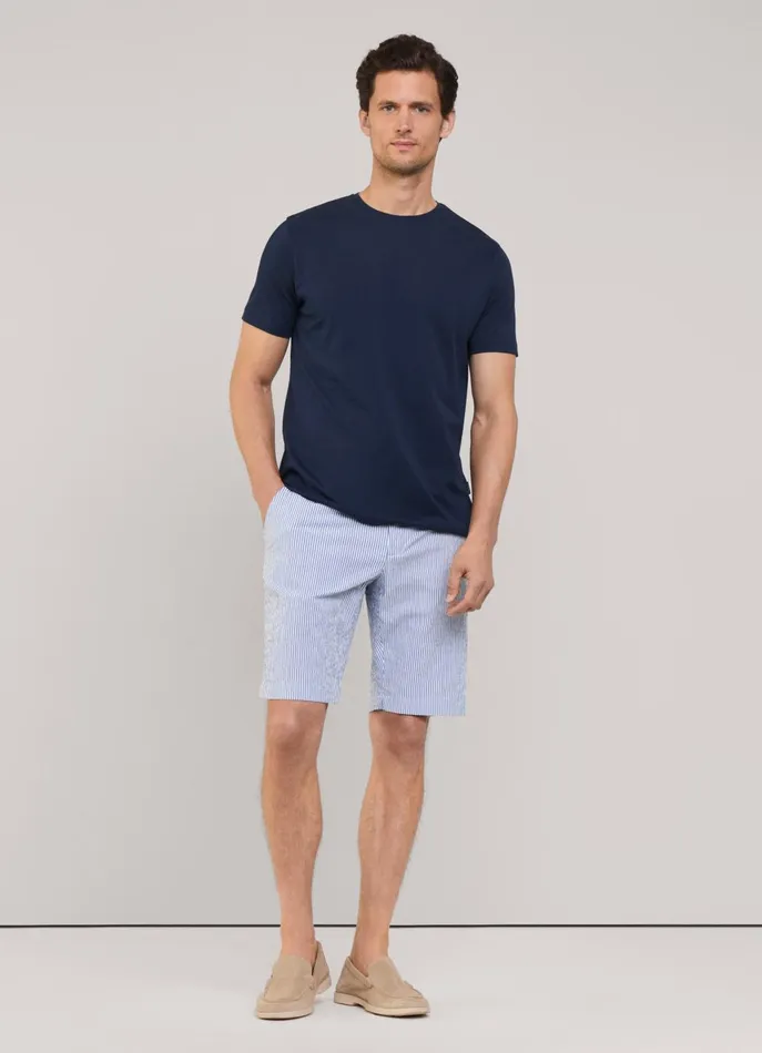 Men TShirts and Sweatshirts Faonnable Regular Fit Pima TShirt Marine Blue