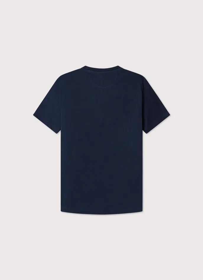 Men TShirts and Sweatshirts Faonnable Regular Fit Pima TShirt Marine Blue