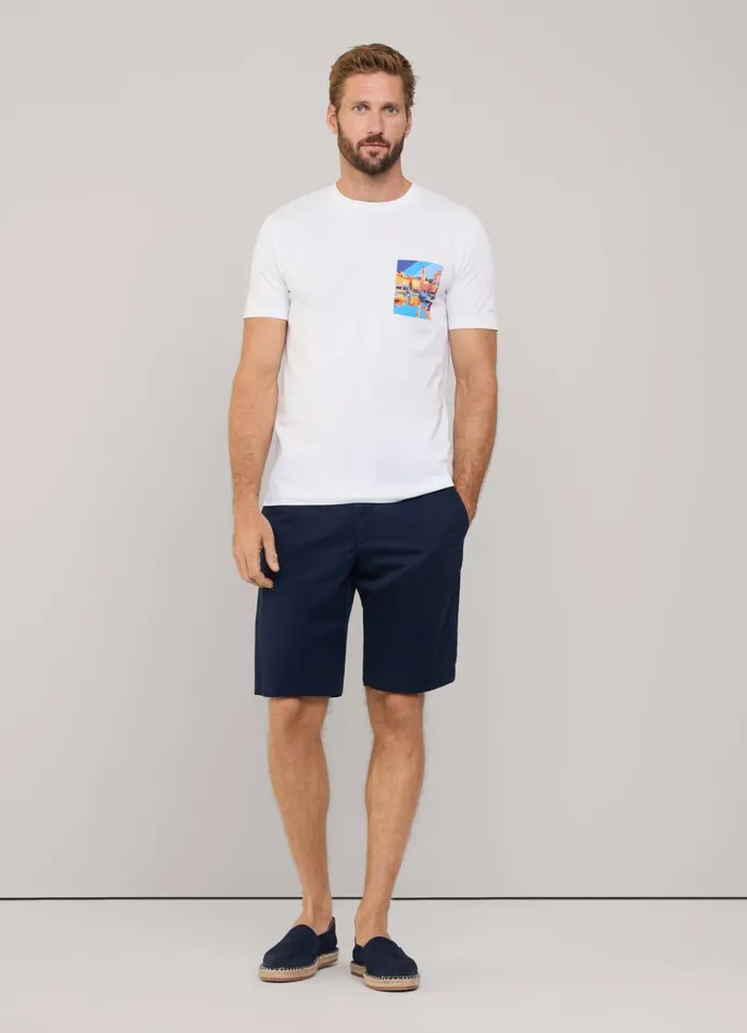 Men TShirts and Sweatshirts Faonnable Regular Fit Saint Tropez TShirt White