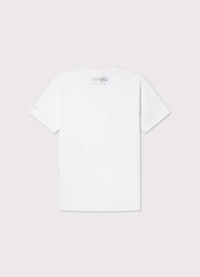 Men TShirts and Sweatshirts Faonnable Regular Fit Saint Tropez TShirt White