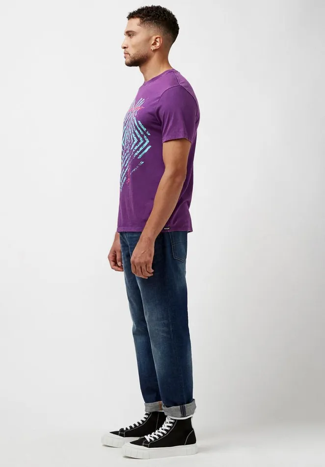 Men Tabiss Acid Wash TShirt Petunia Buffalo David Bitton Tops and Tees