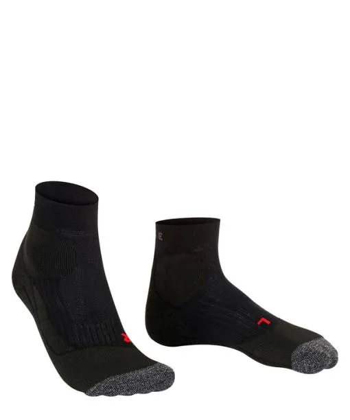 Men TE2 Short Men Tennis Short Sock Black FALKE Tennis Socks