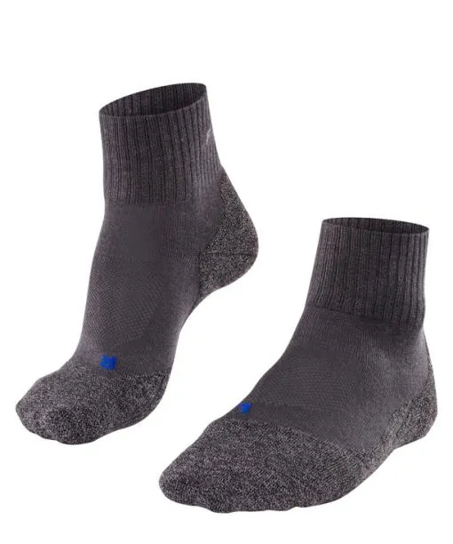 Men TK2 Explore Cool Short Men Trekking Short Sock Asphalt Mel FALKE Hiking Socks