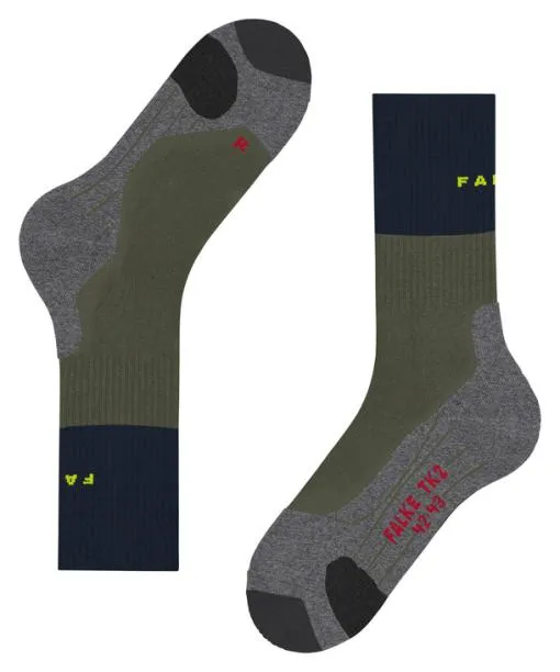 Men TK2 Explore Men Trekking Socks Herb FALKE Hiking Socks