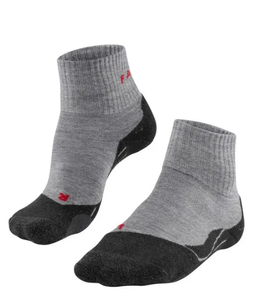 Men TK2 Explore Short Men Trekking Short Sock Light Grey FALKE Hiking Socks