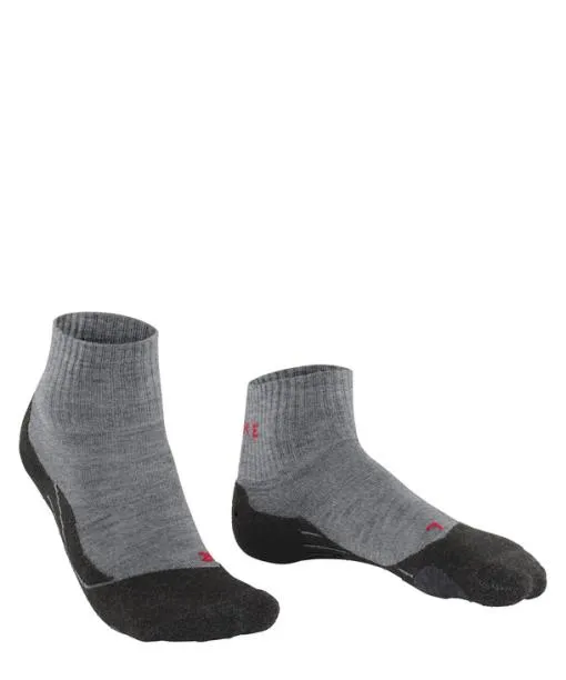 Men TK2 Explore Short Men Trekking Short Sock Light Grey FALKE Hiking Socks