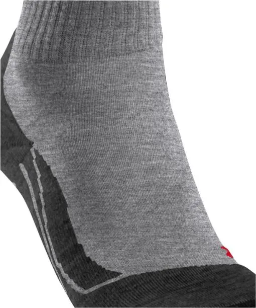 Men TK2 Explore Short Men Trekking Short Sock Light Grey FALKE Hiking Socks