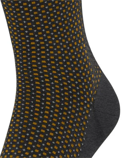 Men Uptown Tie Men Socks Anthracite Mel FALKE Socks