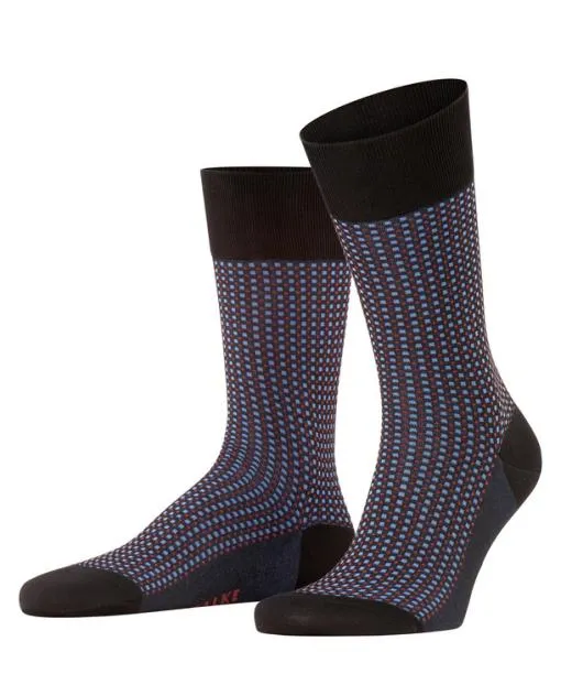 Men Uptown Tie Men Socks Black FALKE Socks
