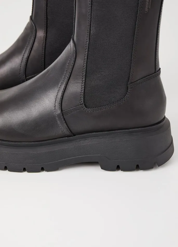 Men Vagabond Boots JEFF BOOTS Black Leather