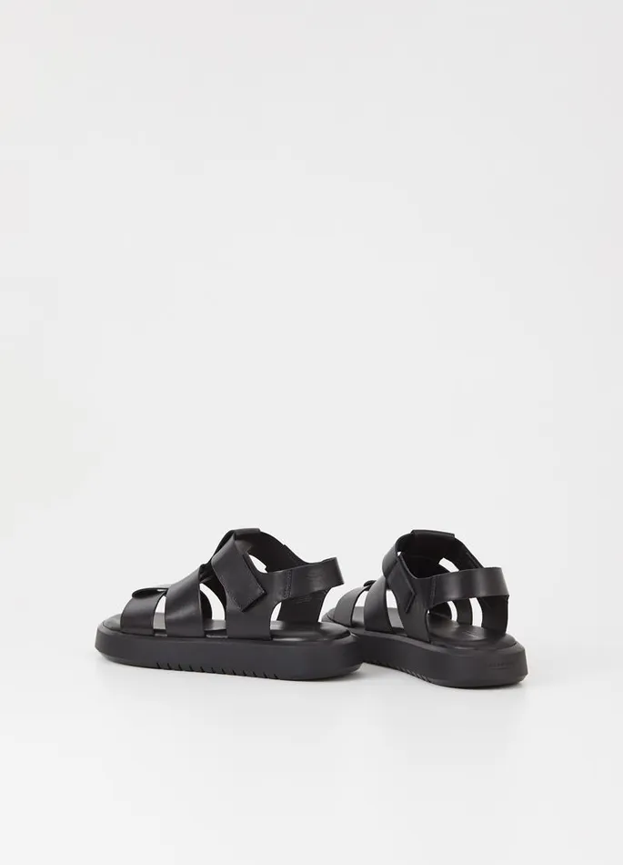 Men Vagabond Sandals NATE SANDALS Black Leather