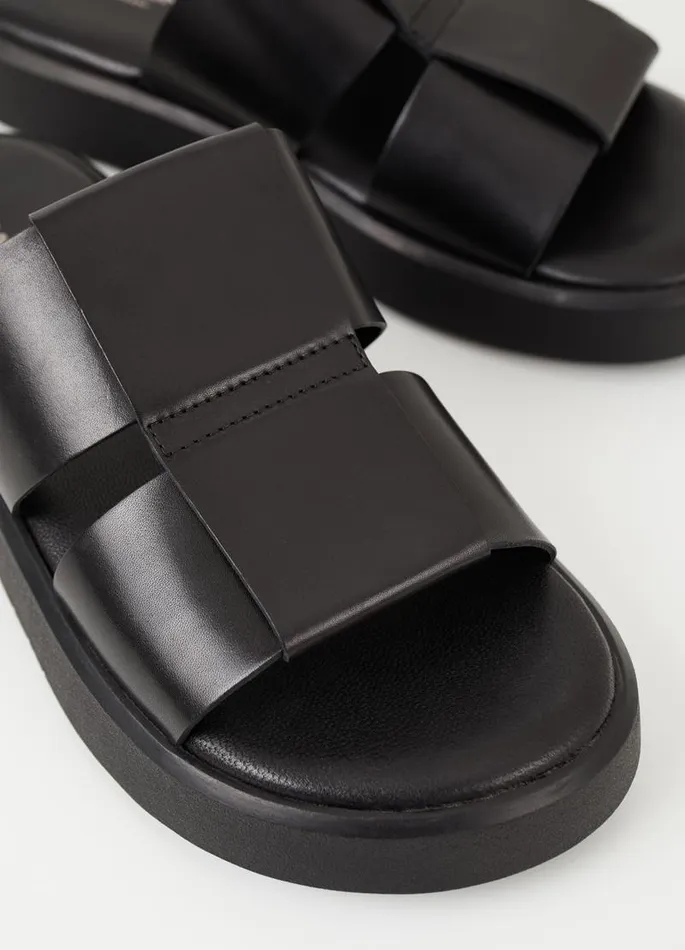 Men Vagabond Sandals NATE SANDALS Black Leather