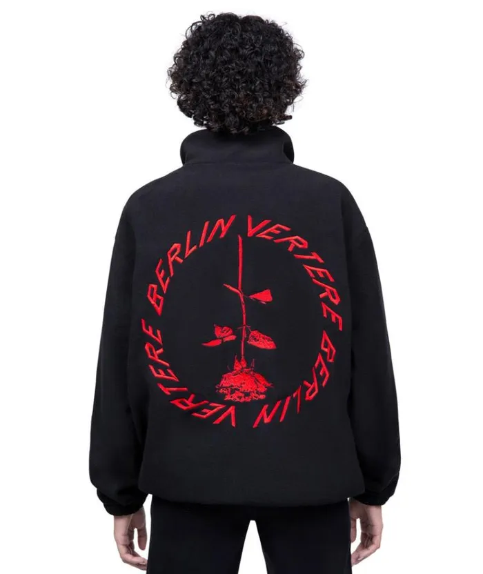 MenWomen JACKETS and FLEECE Vertere Berlin CIRCLE LOGO FLEECE SWEATER 8211 BLACK