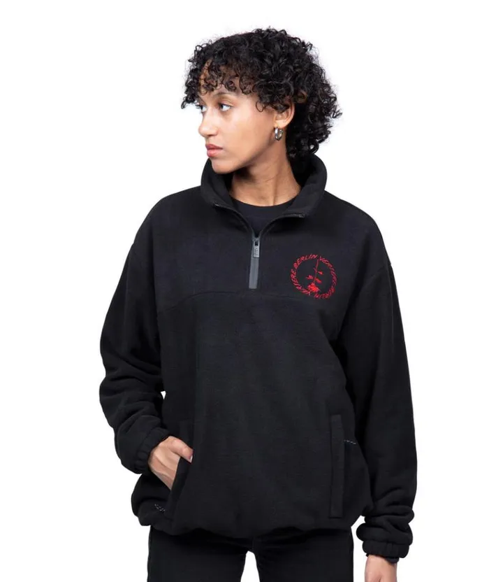 MenWomen JACKETS and FLEECE Vertere Berlin CIRCLE LOGO FLEECE SWEATER 8211 BLACK