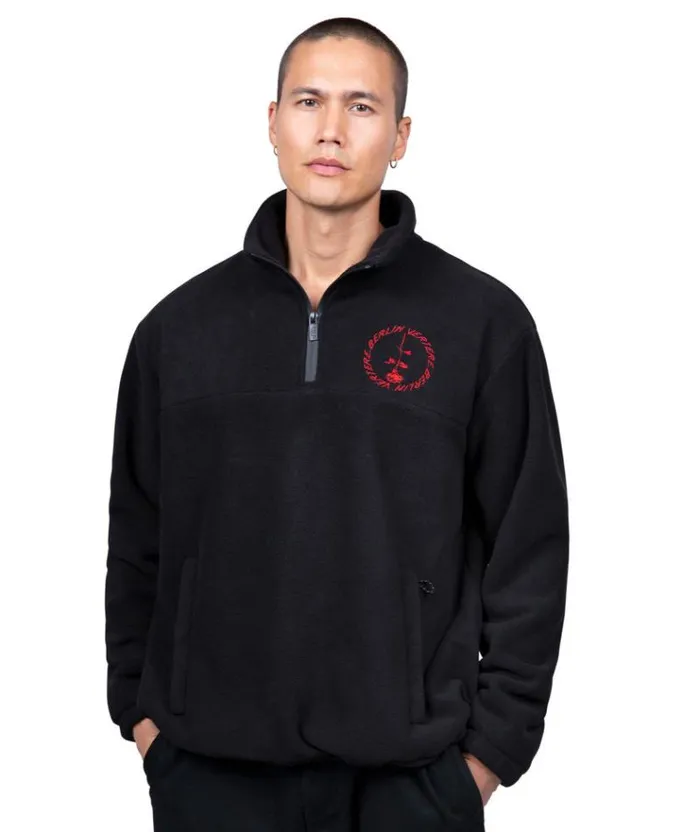MenWomen JACKETS and FLEECE Vertere Berlin CIRCLE LOGO FLEECE SWEATER 8211 BLACK
