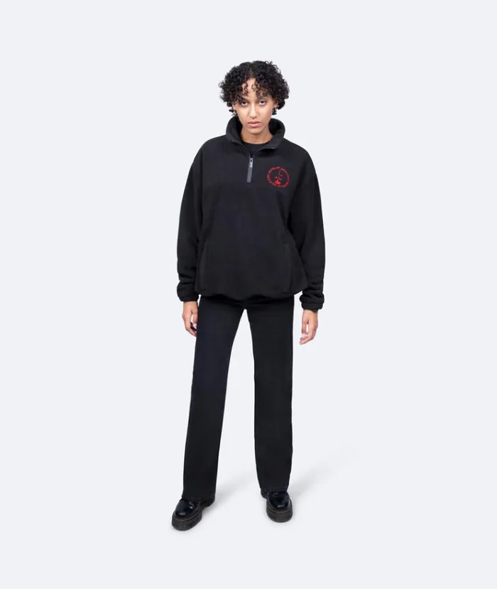 MenWomen JACKETS and FLEECE Vertere Berlin CIRCLE LOGO FLEECE SWEATER 8211 BLACK