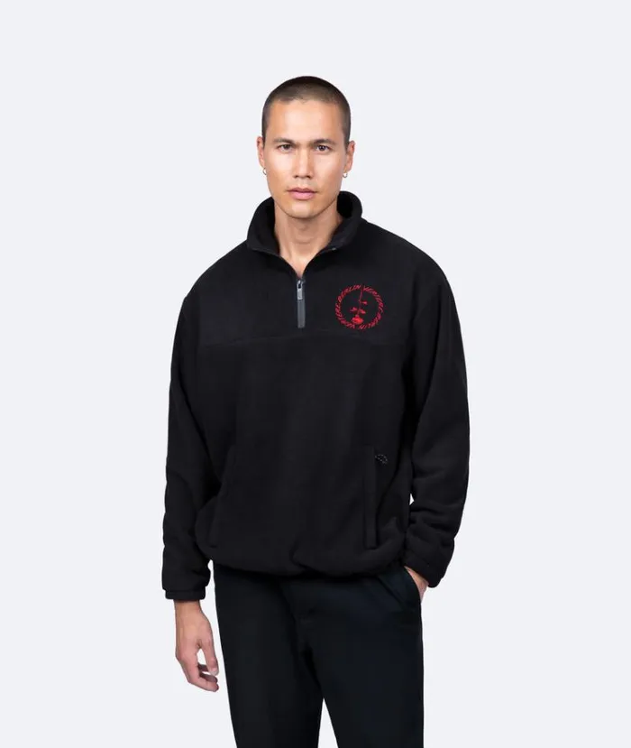 MenWomen JACKETS and FLEECE Vertere Berlin CIRCLE LOGO FLEECE SWEATER 8211 BLACK