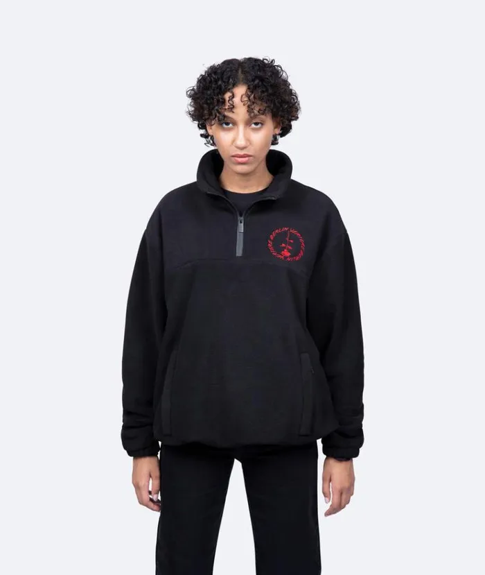 MenWomen JACKETS and FLEECE Vertere Berlin CIRCLE LOGO FLEECE SWEATER 8211 BLACK