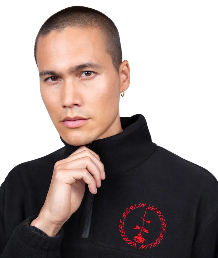 MenWomen JACKETS and FLEECE Vertere Berlin CIRCLE LOGO FLEECE SWEATER 8211 BLACK