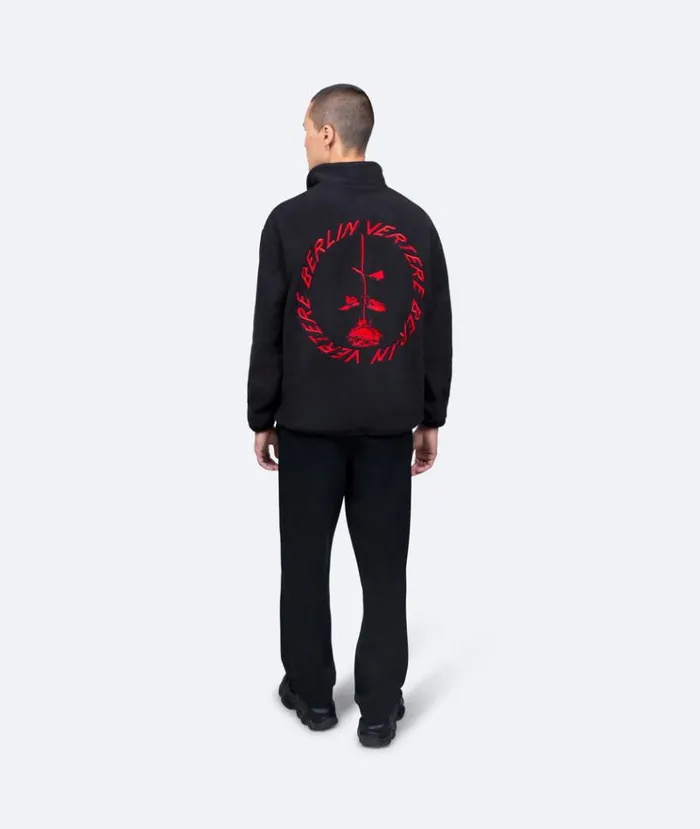 MenWomen JACKETS and FLEECE Vertere Berlin CIRCLE LOGO FLEECE SWEATER 8211 BLACK