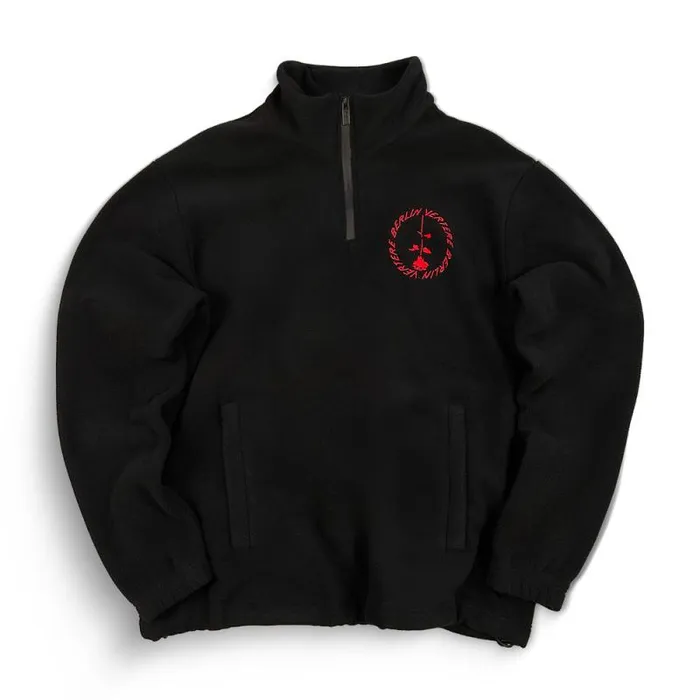 MenWomen JACKETS and FLEECE Vertere Berlin CIRCLE LOGO FLEECE SWEATER 8211 BLACK