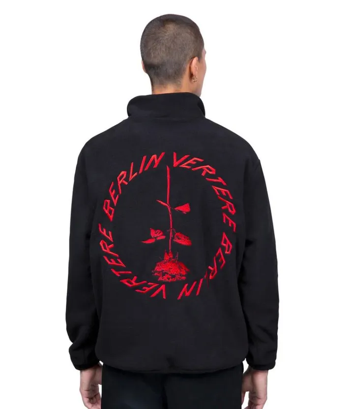 MenWomen JACKETS and FLEECE Vertere Berlin CIRCLE LOGO FLEECE SWEATER 8211 BLACK