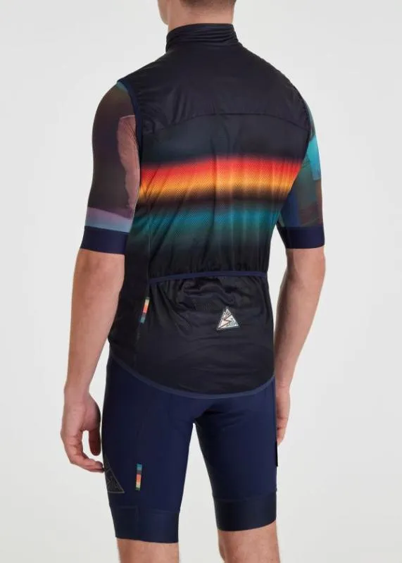 Mens 039Artist Stripe Gradient039 Cycling Gilet Paul Smith Coats and Jackets Mens 039Artist Stripe Gradient039 Cycling Gilet Paul Smith Coats and Jackets
