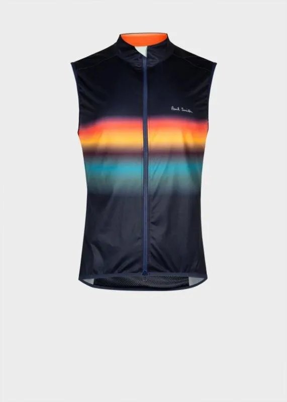 Mens 039Artist Stripe Gradient039 Cycling Gilet Paul Smith Coats and Jackets Mens 039Artist Stripe Gradient039 Cycling Gilet Paul Smith Coats and Jackets