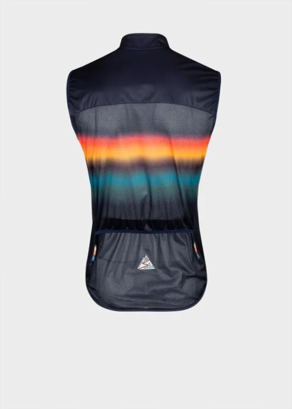 Mens 039Artist Stripe Gradient039 Cycling Gilet Paul Smith Coats and Jackets Mens 039Artist Stripe Gradient039 Cycling Gilet Paul Smith Coats and Jackets