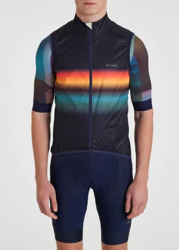 Mens 039Artist Stripe Gradient039 Cycling Gilet Paul Smith Coats and Jackets Mens 039Artist Stripe Gradient039 Cycling Gilet Paul Smith Coats and Jackets
