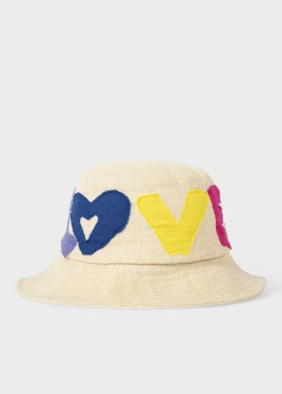Mens 039Love039 Bucket Hat Paul Smith Hats and Gloves