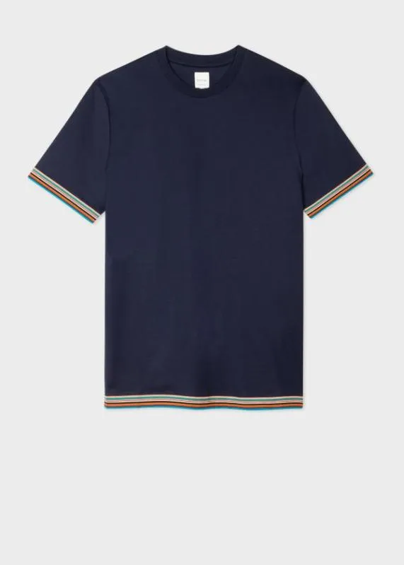 Mens 039Signature Stripe039 Trim TShirt Paul Smith TShirts