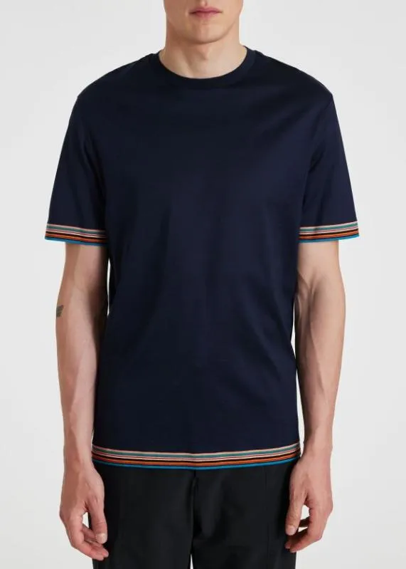 Mens 039Signature Stripe039 Trim TShirt Paul Smith TShirts Mens 039Signature Stripe039 Trim TShirt Paul Smith TShirts