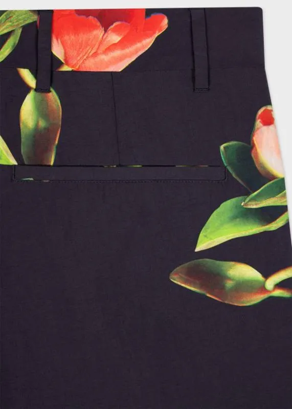 Mens 039Tulip039 Print Nylon Trousers Paul Smith Pants Mens 039Tulip039 Print Nylon Trousers Paul Smith Pants