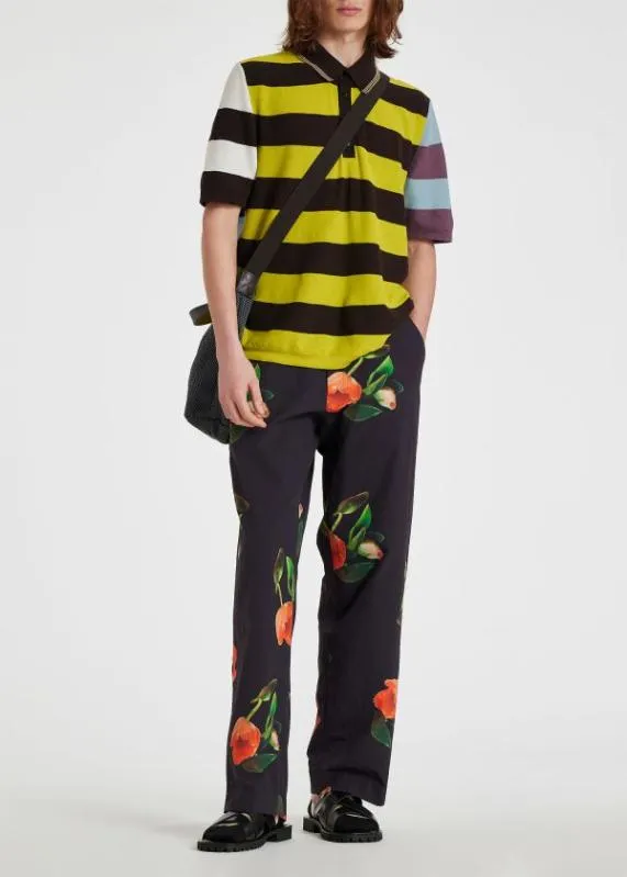 Mens 039Tulip039 Print Nylon Trousers Paul Smith Pants Mens 039Tulip039 Print Nylon Trousers Paul Smith Pants