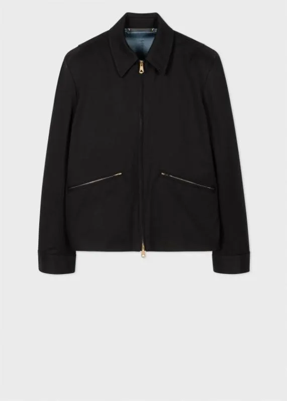 Mens Black Harrington Jacket Paul Smith Coats and Jackets