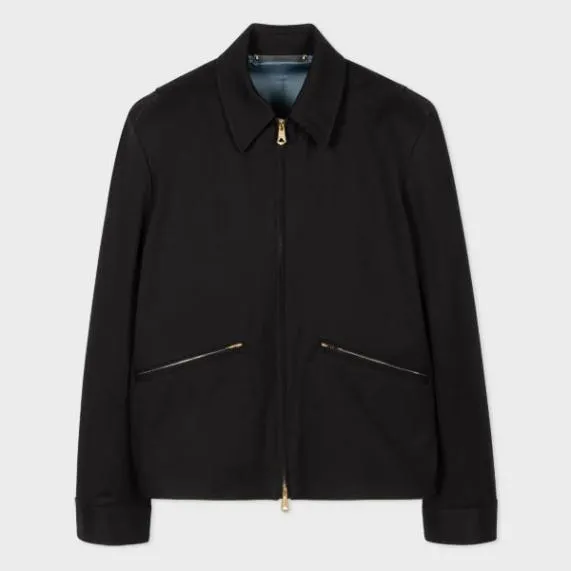 Mens Black Harrington Jacket Paul Smith Coats and Jackets Mens Black Harrington Jacket Paul Smith Coats and Jackets