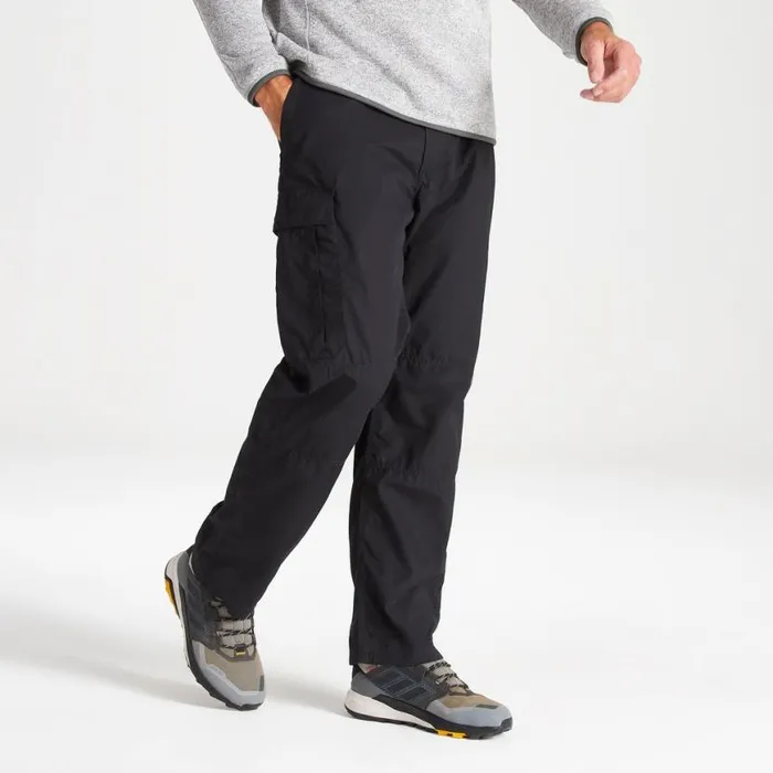 Mens Cargo Trousers Craghoppers Kiwi Classic Trousers Black